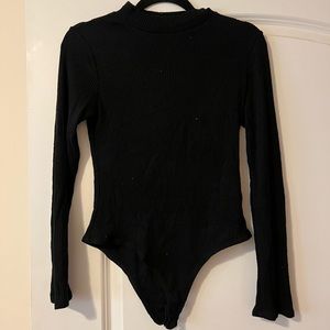Long Sleeve Black Bodysuit